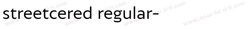 streetcered regular字体转换